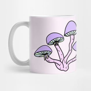 Trippy Pastel Mushrooms Mug